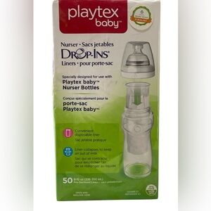 Playtex Baby Nurser with Drop-Ins Liners 50 count NEW!